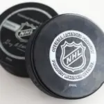 Official licensed hockey puck for NHL^ National hockey league
