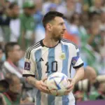 Lionel Messi during a match between the teams of Argentina and Paraguay at Maracanã stadium Rio de Janeiro-Brazil^ July 15^ 2019