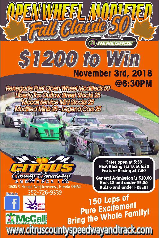 Citrus County Speedway and Track LLC | Citrus 95.3