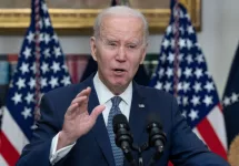 President Joe Biden speaks in Washington^ DC US - Mar 13^ 2023