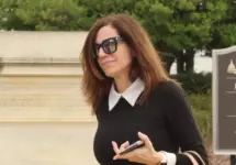 U.S. Rep. Nancy Mace (R-S.C.) walks out of the U.S. Capitol. WASHINGTON^ DC - March 13^ 2024