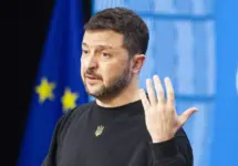 Ukrainian President Volodymyr Zelensky held a press conference in Brussels. 20.05.2025 Brussels^ Belgium