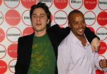 Zach Braff and Donald Faison at the Entertainment Weekly Magazine's 4th Annual Pre-Emmy Party in Republic on August 26^ 2006 in Los Angeles^ CA.