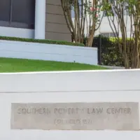Southern Poverty Law Center: Cornerstone of the controversial and newsworthy Southern Poverty Law Center in downtown Montgomery^ Alabama. MONTGOMERY^ ALABAMA - JULY 22^ 2019