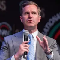 Governor of Kentucky Andy Beshear speaks during Day 4 of the National Action Network (NAN) 35th Anniversary Convention at Sheraton New York Times Square Hotel on April 11^ 2026 in New York City.