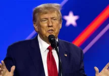 Former US President Donald J. Trump at the 2023 CPAC. National Harbor^ MD US - Mar 4^ 2023