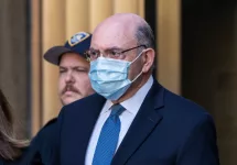 Allen Weisselberg^ former CFO of Trump Organization leaves New York Criminal Court after pleading guilty on all charges. New York^ NY - August 18^ 2022: