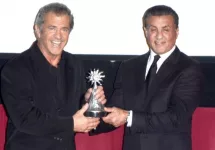 Mel Gibson^ Sylvester Stallone at the Los Angeles Italia Film Festival at the TCL Chinese 6 Theaters on February 19^ 2017 in Los Angeles^ CA