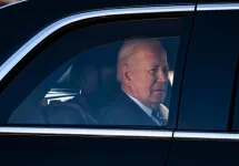 President Joe Biden leaves the U.S. Capitol after the National Prayer Breakfast. WASHINGTON^ DC^ USA - February 1^ 2024