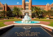The classic red brick architecture of the administration building of the Florida State University. Tallahassee^ Florida USA - October 13^ 2010
