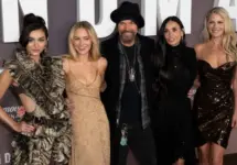 Paulina Chavez^ Michelle Randolph^ Billy Bob Thornton^ Demi Moore and Ali Larter at the premiere for 'Landman' at the Paramount Theatre. LOS ANGELES^ CA. November 12^ 2024