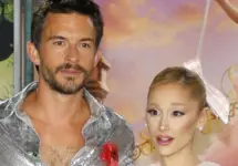 Jonathan Bailey^ Ariana Grande at the Los Angeles premiere of 'Wicked' held at the Dorothy Chandler Pavilion in Los Angeles^ USA on November 9^ 2024.