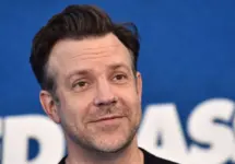 Jason Sudeikis arrives for the Ted Lasso Season 2 Premiere on July 15^ 2021 in West Hollywood^ CA