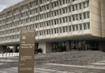 Outside United States Department of Health and Human Services headquarters^ exterior of Herbert Humphrey federal office building Washington DC US - December 02^ 2019