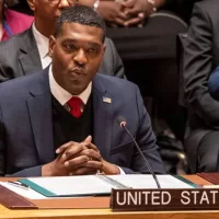 Michael S. Regan^ Administrator of the EPA at SC meeting on The impact of climate change and food insecurity at UN Headquarters in New York on February 13^ 2024