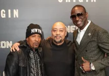 Korey Wise^ Raymond Santana^ Yusef Salaam^ members of the Central Park Five (now called 'Exonerated Five') at Alice Tully Hall in New York on November 30^ 2023