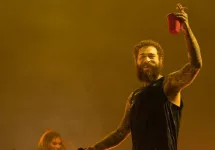 Post Malone performs at Bonnaroo music festival Manchester^ Tennessee USA - 06-15-2024