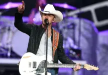 Justin Moore performs onstage at the 2015 FarmBorough Festival - Day 2 at Randall's Island on June 27^ 2015 in New York City.