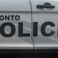 A police car patrols the streets of Toronto Toronto^ ON^ Canada - September 4^ 2023