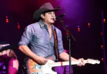 Jon Pardi performs onstage during the "All Time High" tour at the Paramount on January 16^ 2016 in Huntington^ New York.