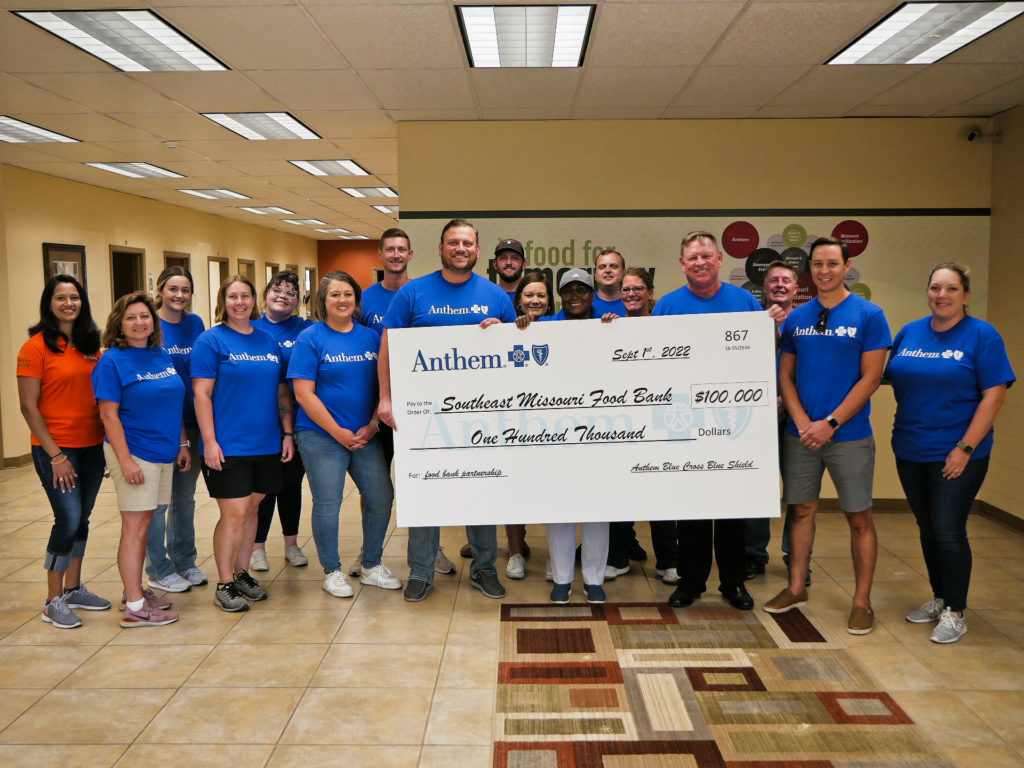 Anthem Presents 100,000 to SEMO Food Bank 106.5 KTMO The Wolf
