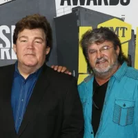 Marty Raybon (L) and Mike McGuire of Shenandoah attend the 2017 CMT Music Awards at the Music City Center on June 7^ 2017 in Nashville^ Tennessee.