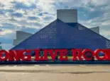 The Rock and Roll Hall of Fame and Museum in Downtown Cleveland Ohio USA Cleveland^ Ohio USA - April 22^ 2023