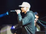 Kane Brown performs on stage during Chris Young's Losing Sleep 2018 World Tour at Infinite Energy Center. DULUTH^ GA^ USA - FEBRUARY 15TH^ 2018