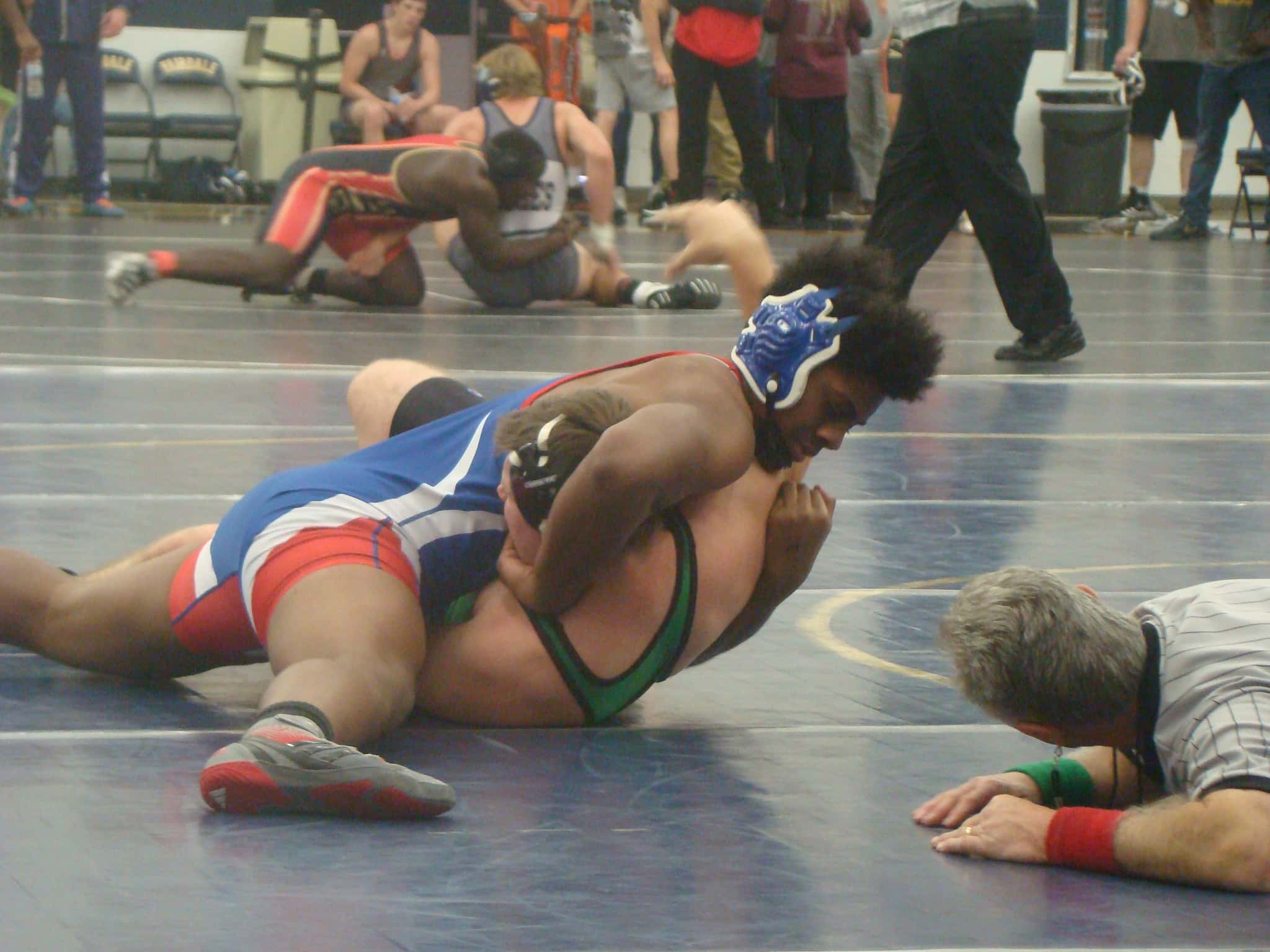 Niko Bussell had the fastest pin of the day (14 seconds) for Christian County Saturday.  (Furnished Photo)