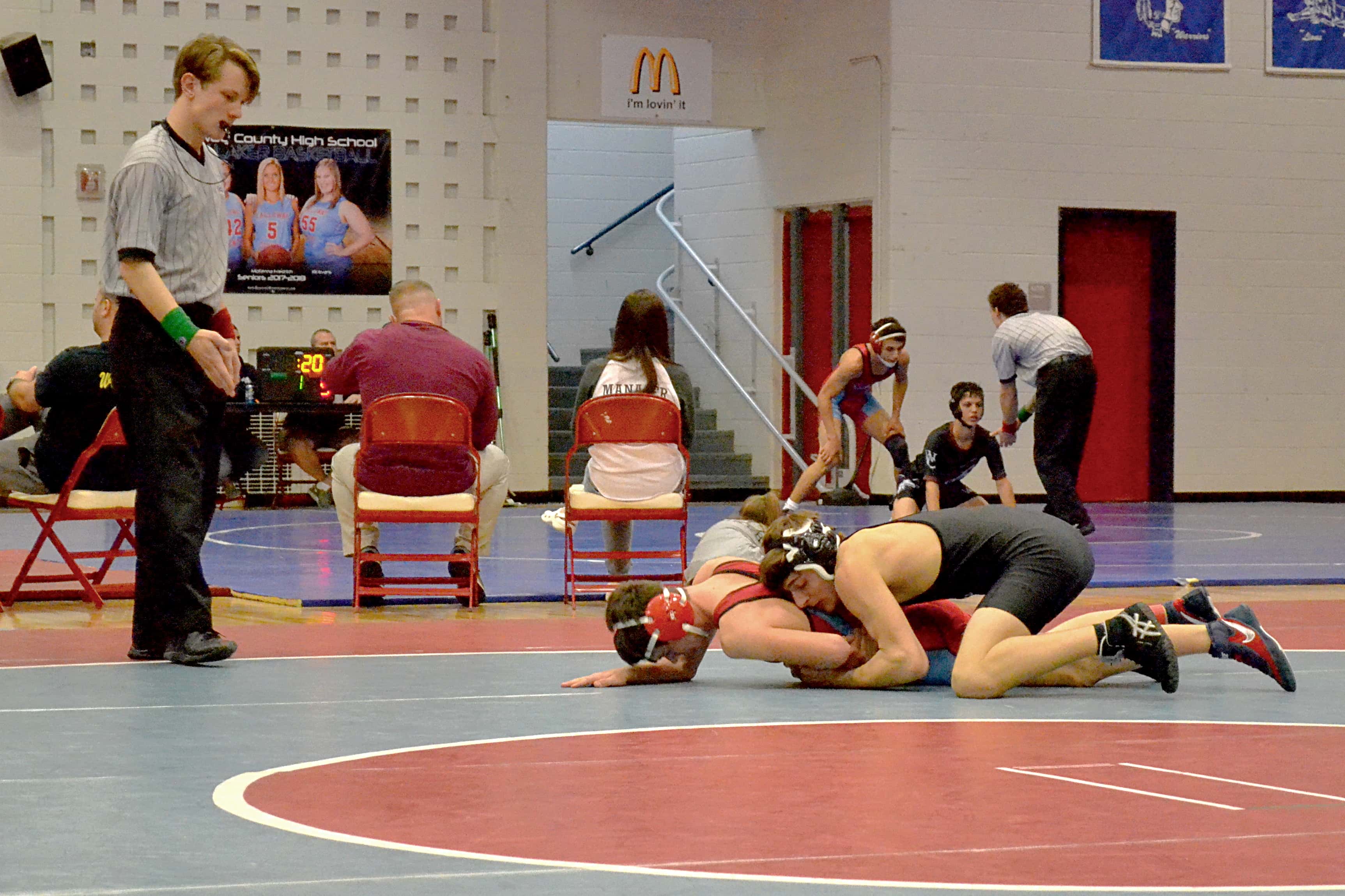 Futrell defeated Calloway County’s Jeffrey Littlebrant to advance to the finals.: Futrell defeated Calloway County's Jeffrey Littlebrant to advance to the finals.