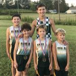 They ran the Thunder & Lightning race in Madisonville and did awesome! Tobias Duncan won 1st for Middle School (and broke a course record!) and Eli Finch placed 4th! Jude Finch won 1st for Elementary (and broke a course record!), Garrett Bowling placed 2nd, and Caleb Bowling finished in 6th place!: They ran the Thunder & Lightning race in Madisonville and did awesome! Tobias Duncan won 1st for Middle School (and broke a course record!) and Eli Finch placed 4th! Jude Finch won 1st for Elementary (and broke a course record!), Garrett Bowling placed 2nd, and Caleb Bowling finished in 6th place!