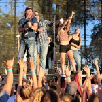 The T Shirt Launcher Team from the Bay Area Chevy Dealers on stage at Country Summer 2017 in Santa Rosa, CA. (Photo: Will Bucquoy)