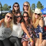 Fans enjoy a unique seat at Country Summer 2018 in Santa Rosa, CA in the bed of a Chevy Silverado, 