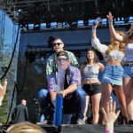 The Chevy T Shirt Launcher Team on stage at Country Summer 2019 in Santa Rosa, CA. (Photo: Will Bucquoy)