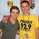 Hunter Hayes hangs backstage with Froggy 92.9 on air personality Dano at Country Summer 2014 in Santa Rosa, CA. (Photo: Will Bucquoy)