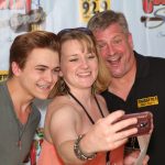 Hunter Hayes hangs backstage with Rob & Joss at Country Summer 2014 in Santa Rosa, CA. (Photo: Will Bucquoy)