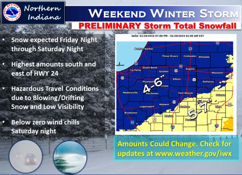 National Weather Service & MI State Police Issue Weekend Winter Storm