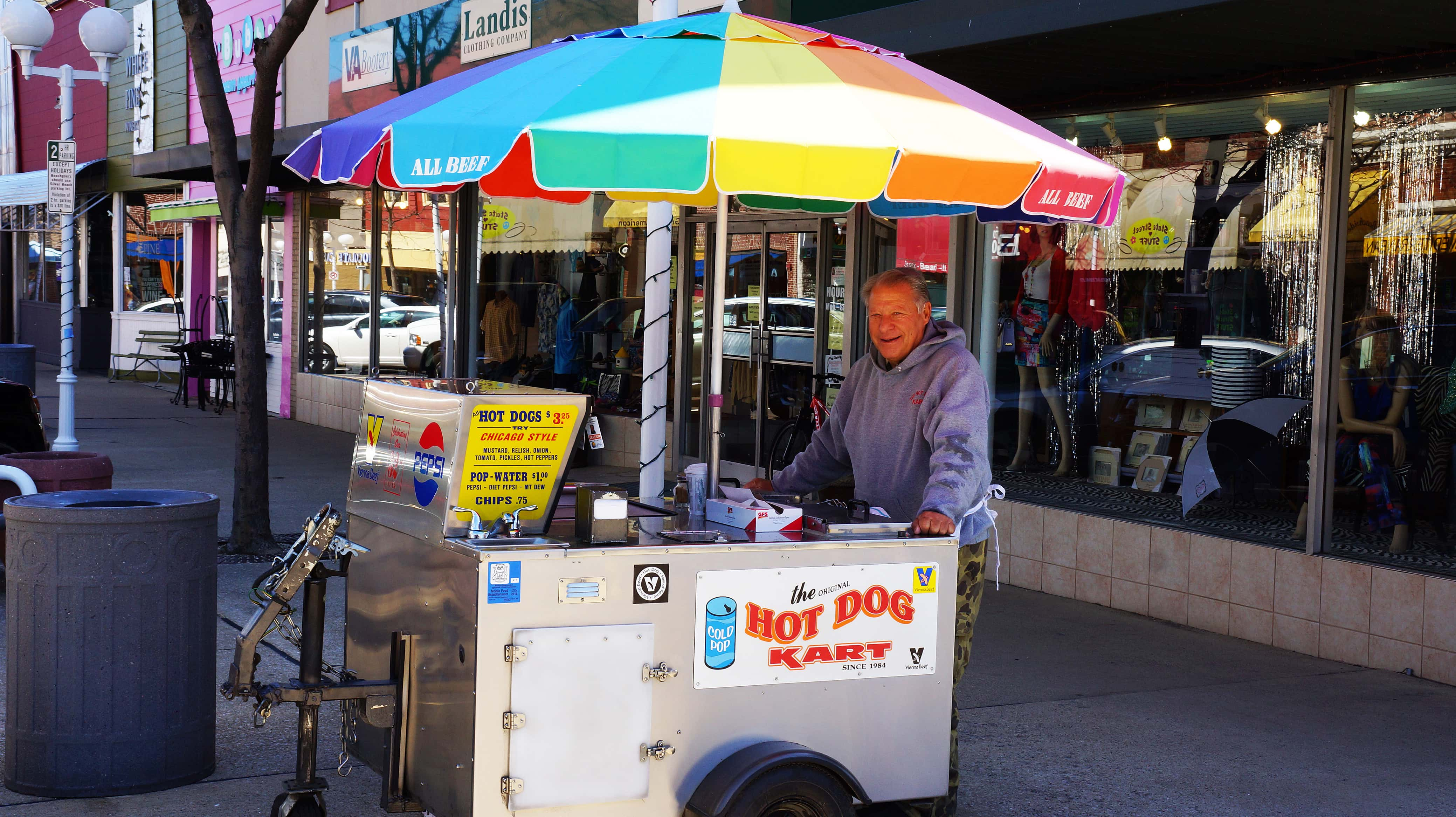 The Wizard of dogz hot dog cart