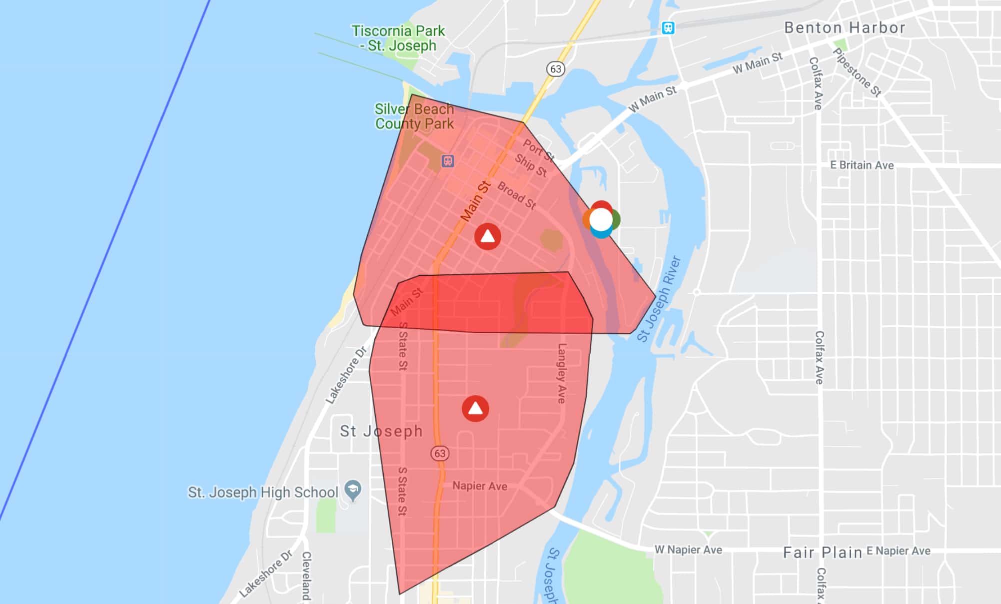 Aep Power Outage Map Michigan - Oconto County Plat Map