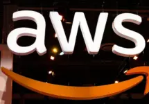 Large AWS sign. Amazon Web Services (AWS) is a subsidiary of Amazon that provides on-demand cloud computing platforms for its customers - Las Vegas^ Nevada^ USA - December 3^ 2019