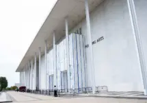 View of the exterior of the Kennedy center as the trump administration's is back in court on thursday 27 2026. In an efforts to close the Kennedy center for two years for remodelling. On August 27 2026 Washington DC USA