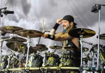 DRUMMER Mike Portnoy of Dream Theater performs in concert June 14^ 2010 at the Comfort Dental Amphitheater in Denver^ CO.