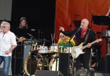 Roger Daltrey and Pete Townshend of The Who performs at the 2022 New Orleans Jazz and Heritage Festival. New Orleans^ Louisiana - April 30^ 2022