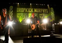 Dropkick Murphys perform on stage at the Paramount Theater in Seattle on June 27^ 2011.