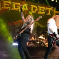 Megadeth performs in West Palm Beach^ Florida on August 24^ 2024.