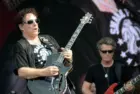 Rock group Journey performs at an outdoor concert in Indiana. Speedway^ IN/USA - May 27^ 2016