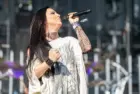 Evanescence perform at the Sick New World music festival. LAS VEGAS^ NEVADA - May 13^ 2023
