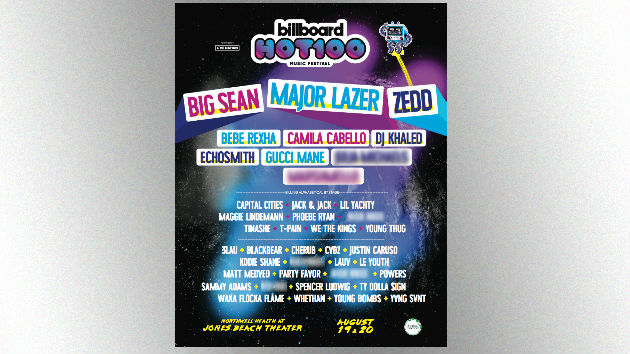 Zedd Major Lazer And Big Sean To Headline Billboard S 2017 Hot 100 Music Festival Hot 1017 www hot1017 com
