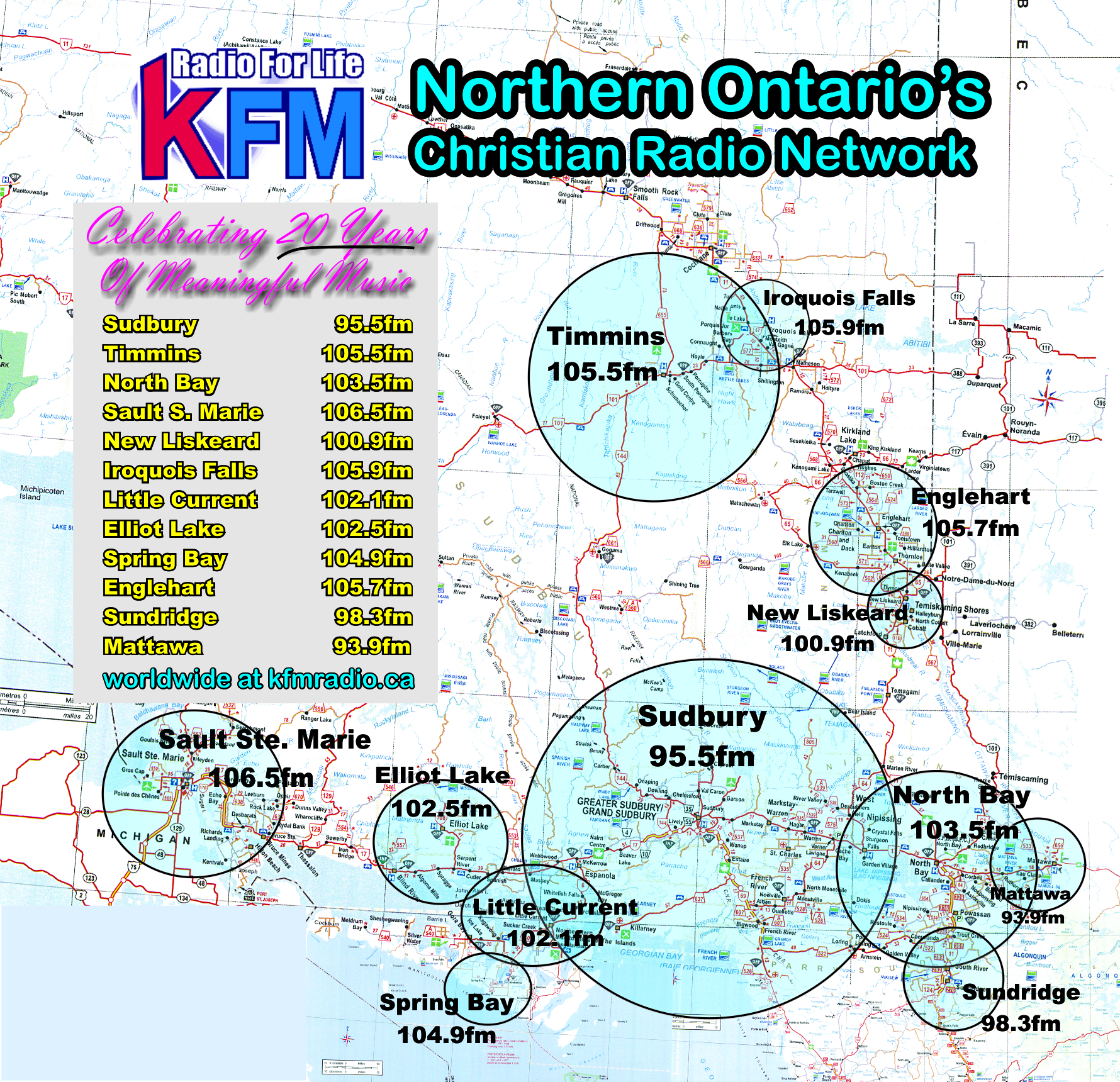 Coverage kfm radio