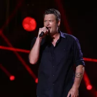 Blake Shelton performs in concert during the 2017 CMA Music Festival on June 9^ 2017 at Nissan Stadium in Nashville^ Tennessee.